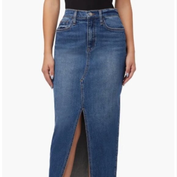 Hudson Jeans Reconstructed Denim Midi Skirt – Size 25 – Arianna Wash – NWT - Picture 5 of 5